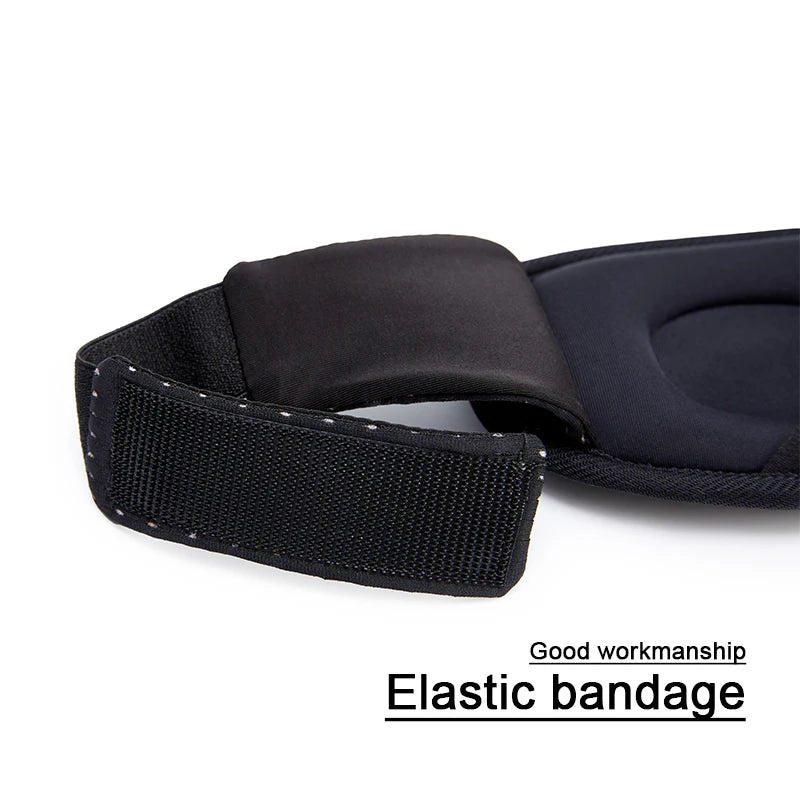 Sleeping mask with elastic bandage for comfortable wear.