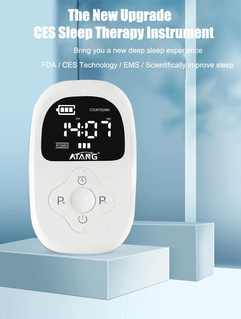 Use the Cranial Electrotherapy Stimulation (CES) sleep aid if you have difficulty falling asleep. Improve sleep.
