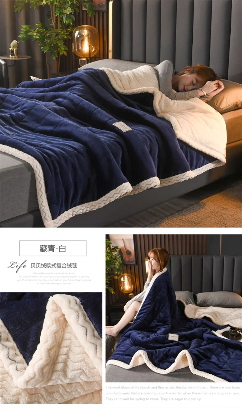 Dark blue with white border.