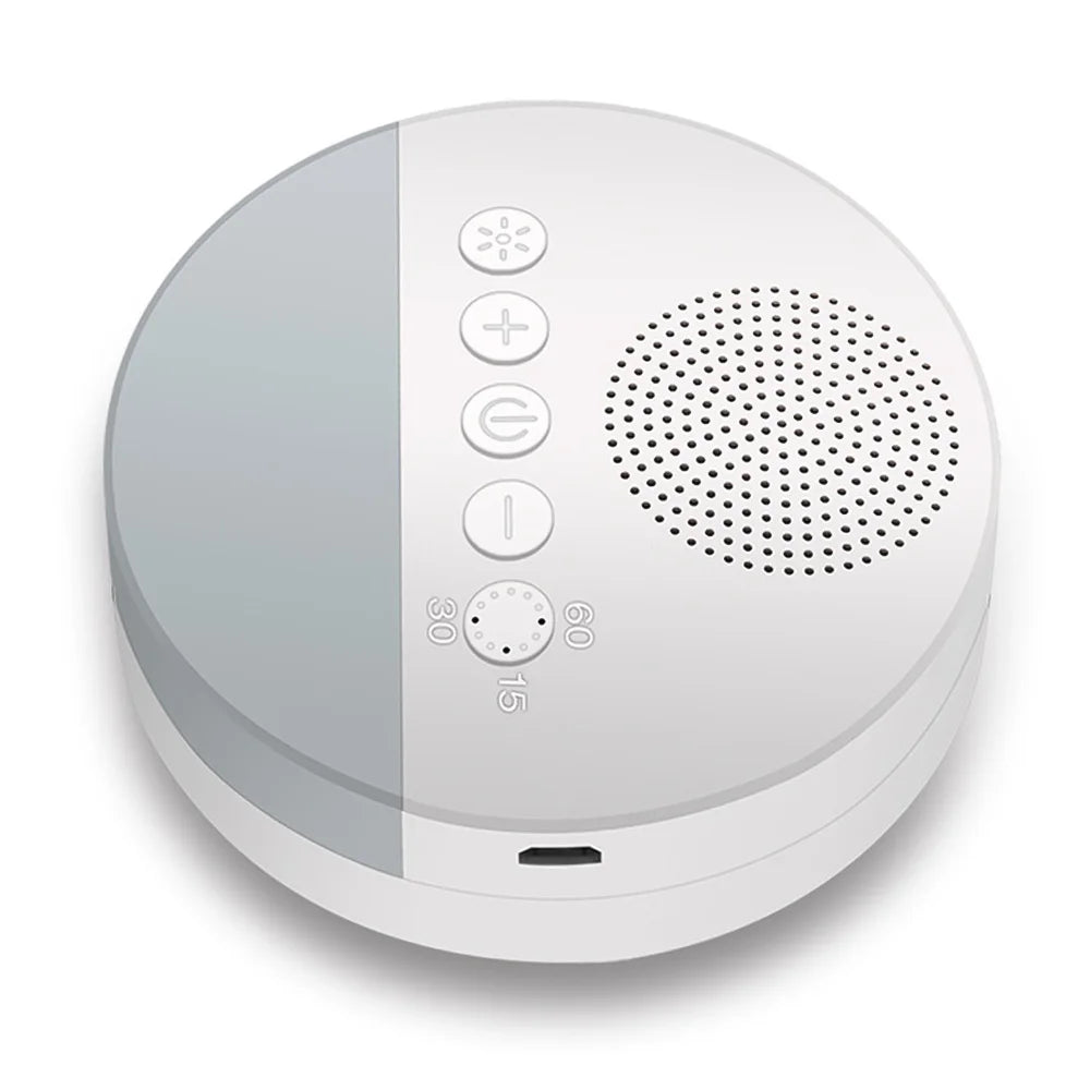 White noise machine to help you sleep better close up view.