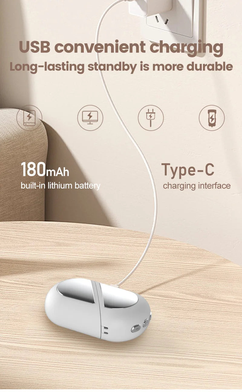 Cranial Electrotherapy Stimulation (CES) sleep aid uses USB Type-C charging that's durable and with long-standing standby.