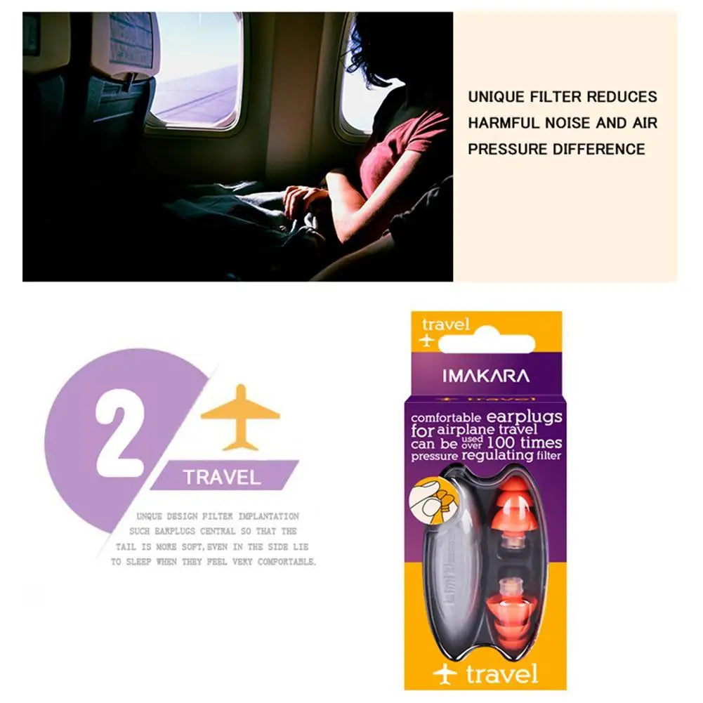 IMAKARA noise cancelling earplug suitable for air travel.