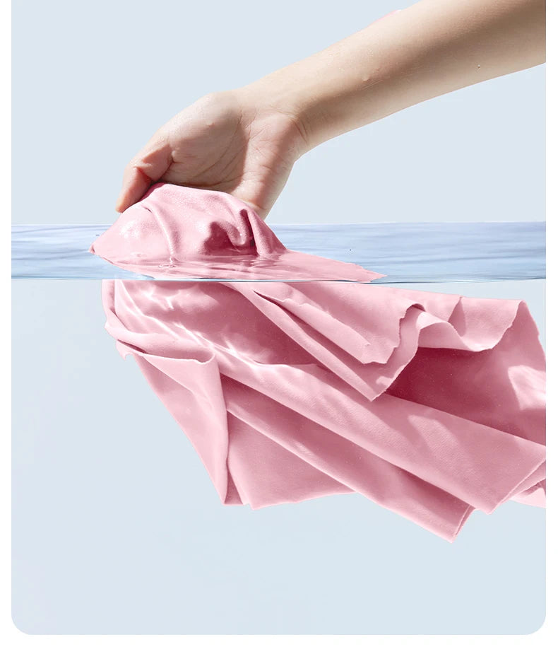 Detachable coat being washed in water.