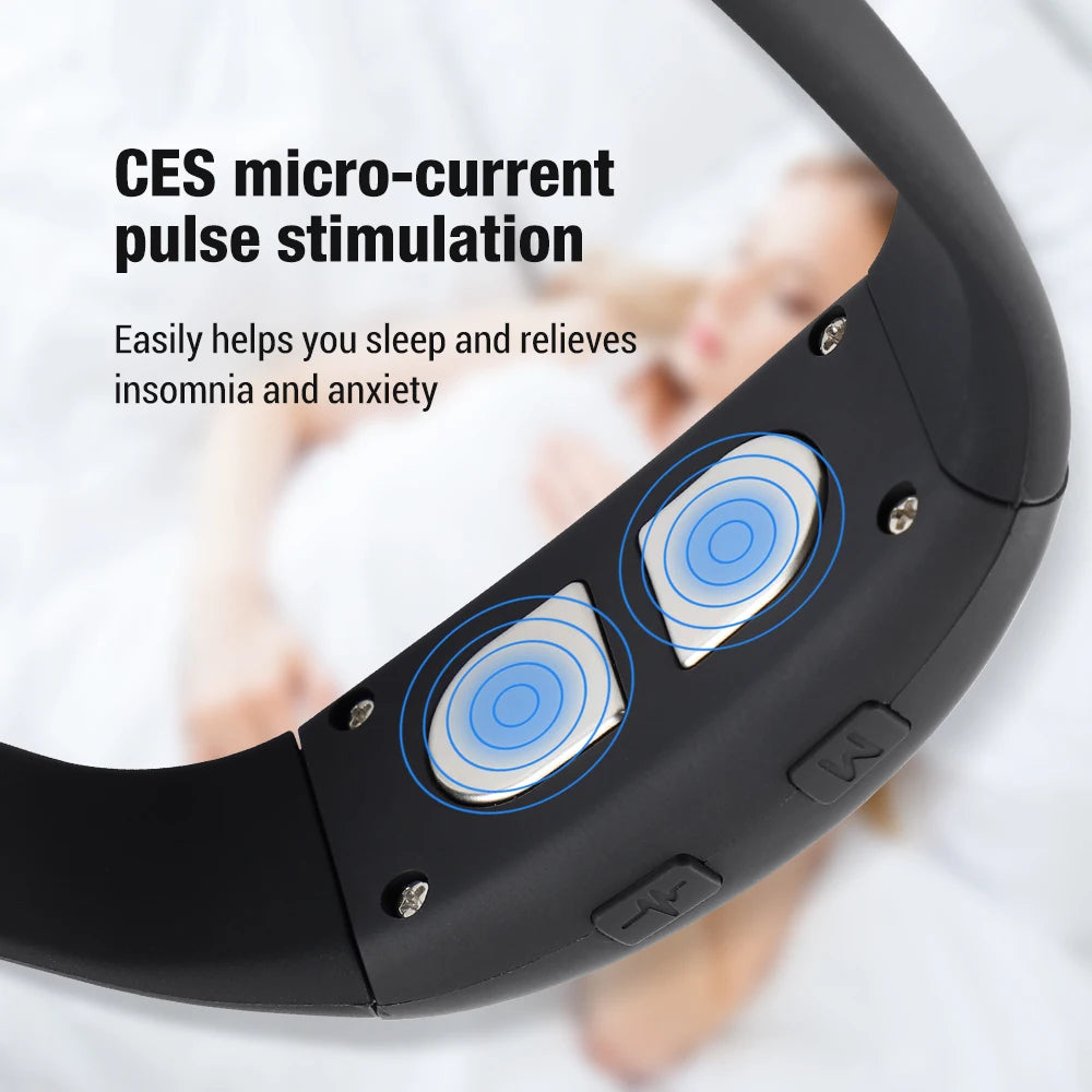 CES sleep wristband with micro-current pulse stimulation helps you sleep and relieves insomnia and anxiety.