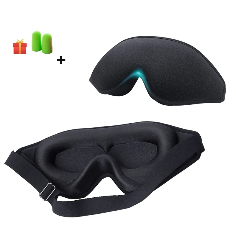 Buy black eye masks and free ear inserts to help with better sleep.