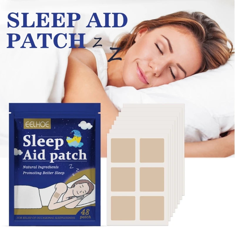 Sleep aid patch containing natural ingredients to fight insomnia and get better sleep.