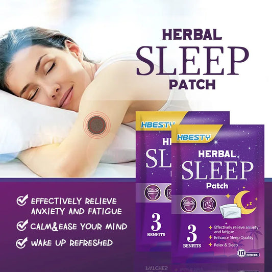 All Natural Herbal sleep patch relieve anxiety, fatigue, calm your mind so you can sleep well and wake up refreshed.