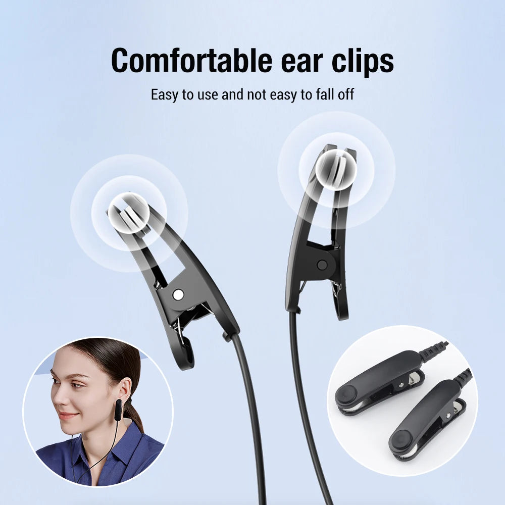 Comfortable ear clips, easy to use and not easy to fall off. Comfortable sleep aid