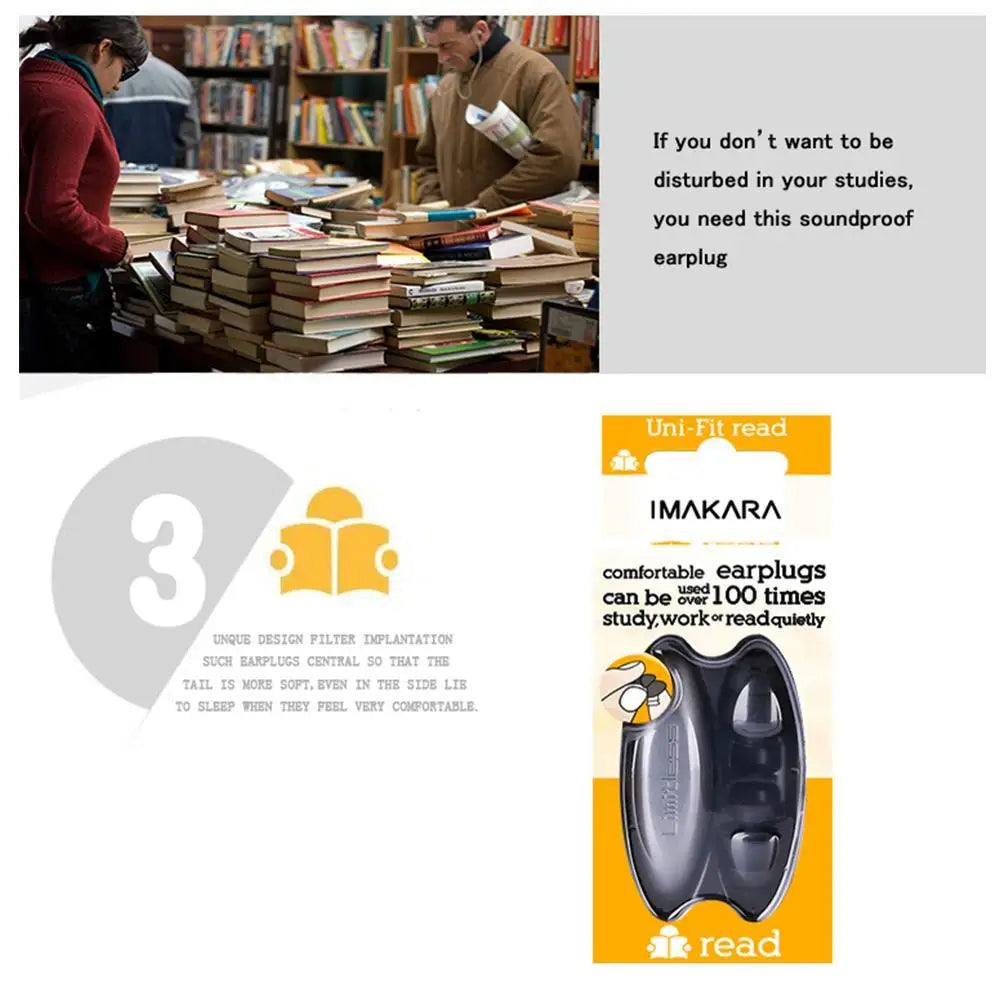 IMAKARA noise cancelling earplug suitable if need to focus.