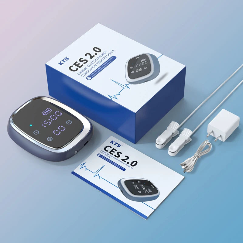 KTS CES 2.0 electronic device with packaging and accessories.