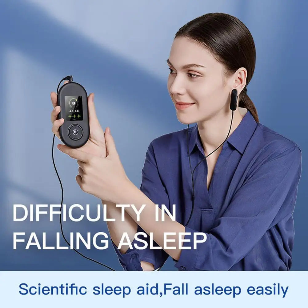 Use the Cranial Electrotherapy Stimulation (CES) sleep aid if you have difficulty falling asleep.