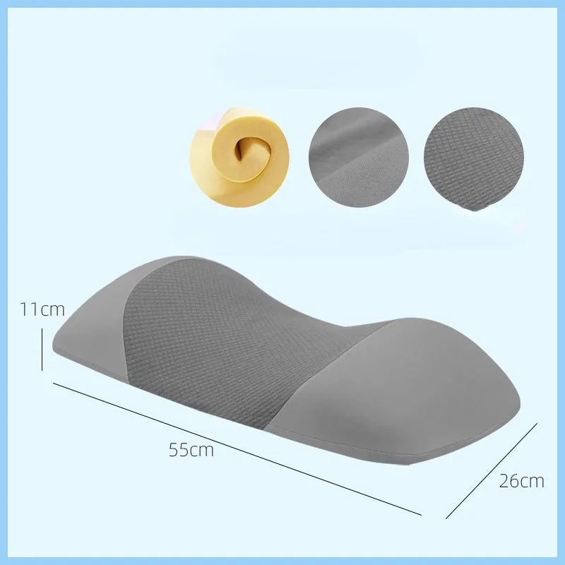 Dimensions of the Lumbar support pillow. Grey.