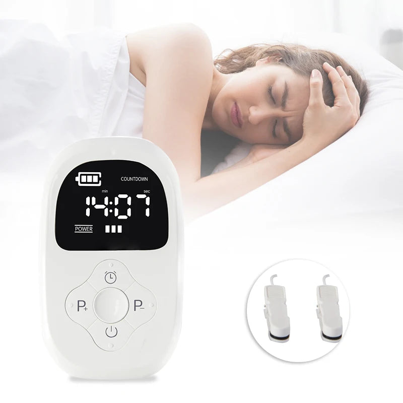 Use the Cranial Electrotherapy Stimulation (CES) sleep aid if you have difficulty falling asleep.