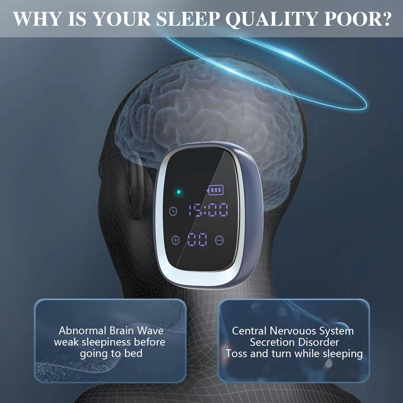 Possible reasons for poor sleep quality are abnormal brain wave and central nervous system issues.