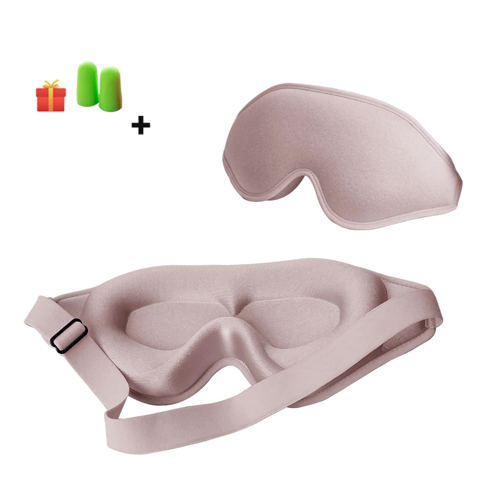 Buy pink eye masks and free ear inserts to help with better sleep.