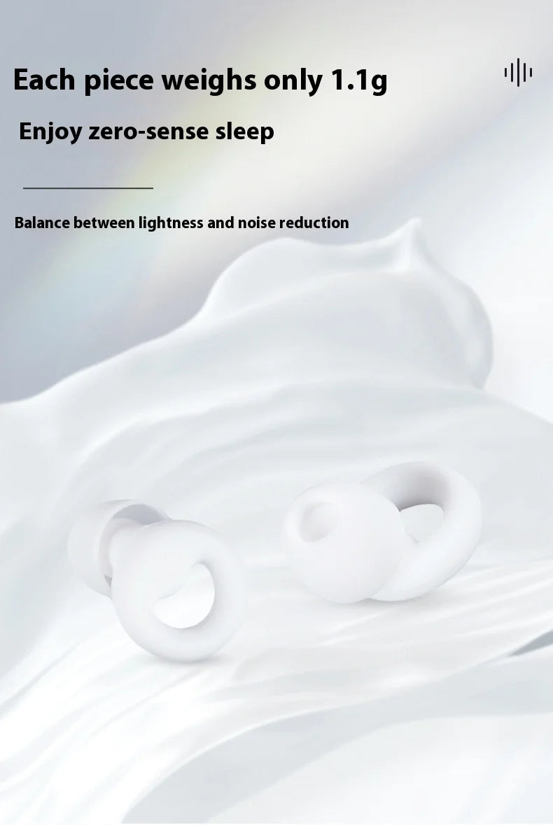 White noise reduction earbuds weigh only 1.1g lightweight and blocks snores so you can sleep better.
