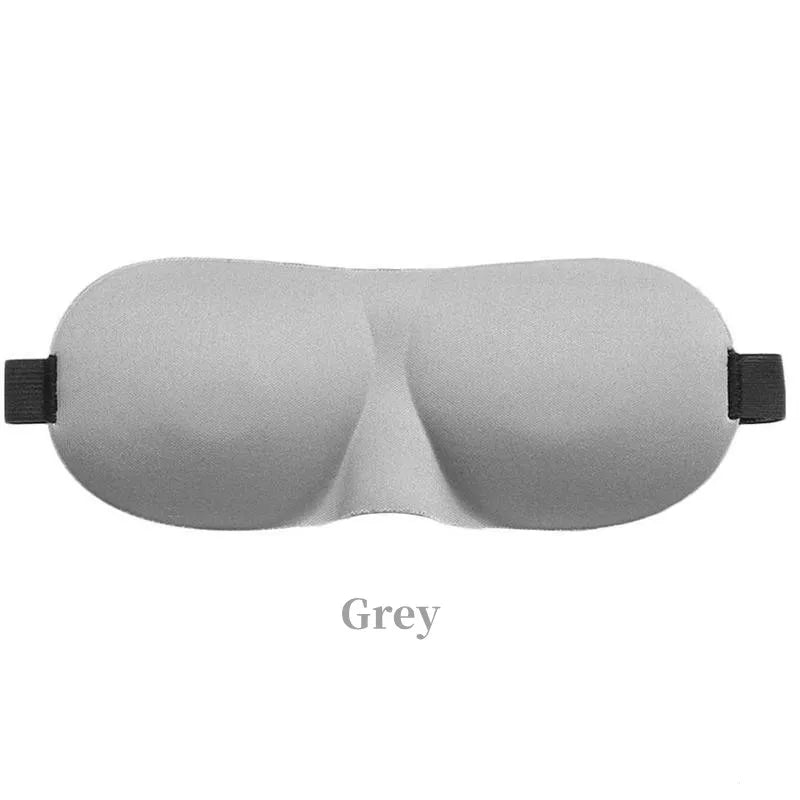 Grey sleeping eye mask.