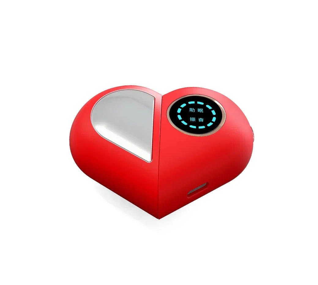 Cranial Electrotherapy Stimulation (CES) sleep aid, Red Heart version.
