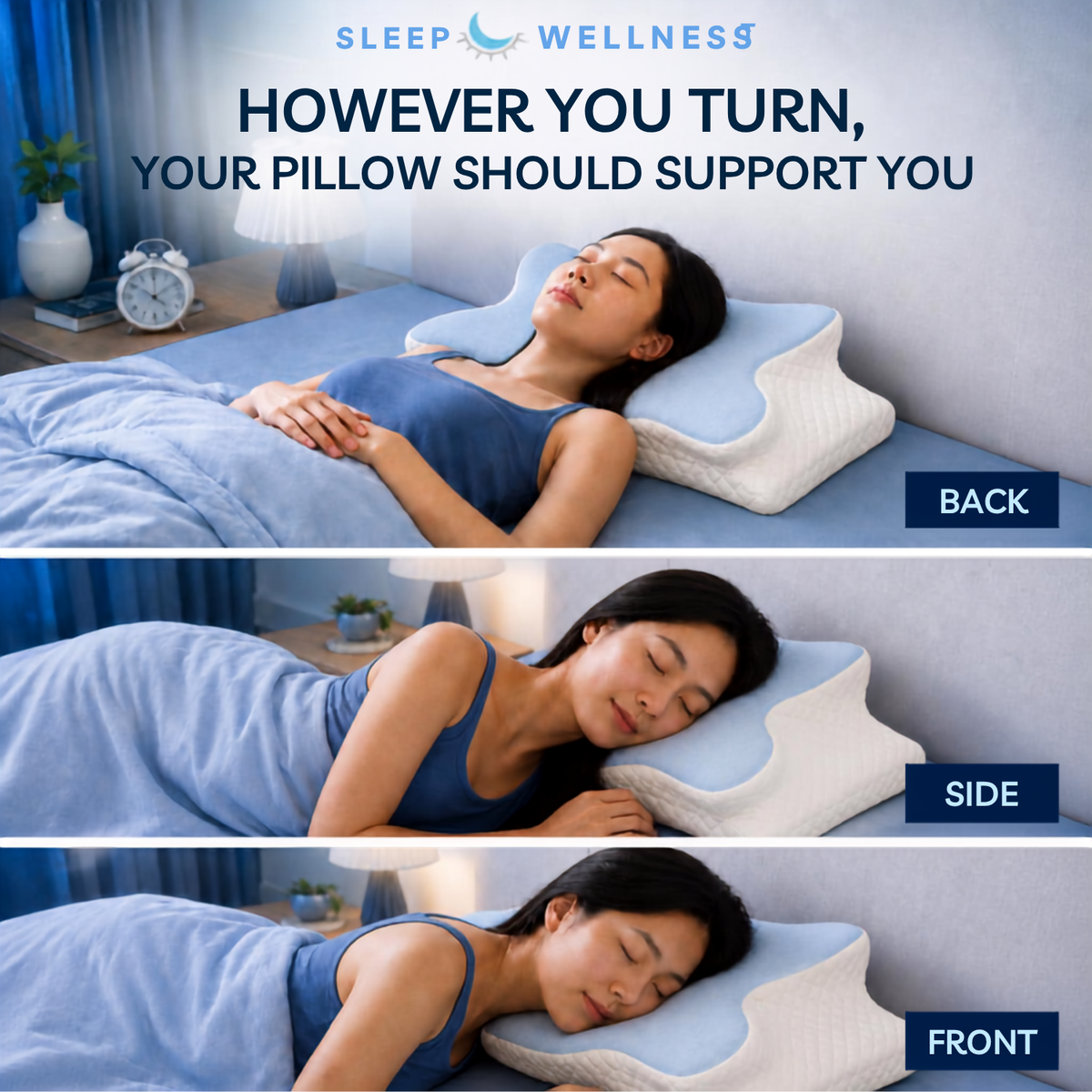 [PRE ORDER] Sleep Wellness™ Butterfly Sleep Pillow with arm rest (Free pillow case worth $39)