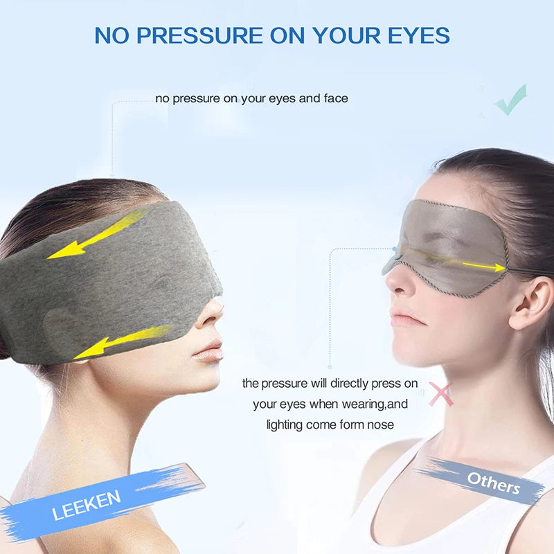 Sleep mask has no pressure on the eyes compared to competitors.