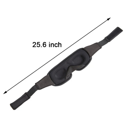 Black eye mask with measurement.