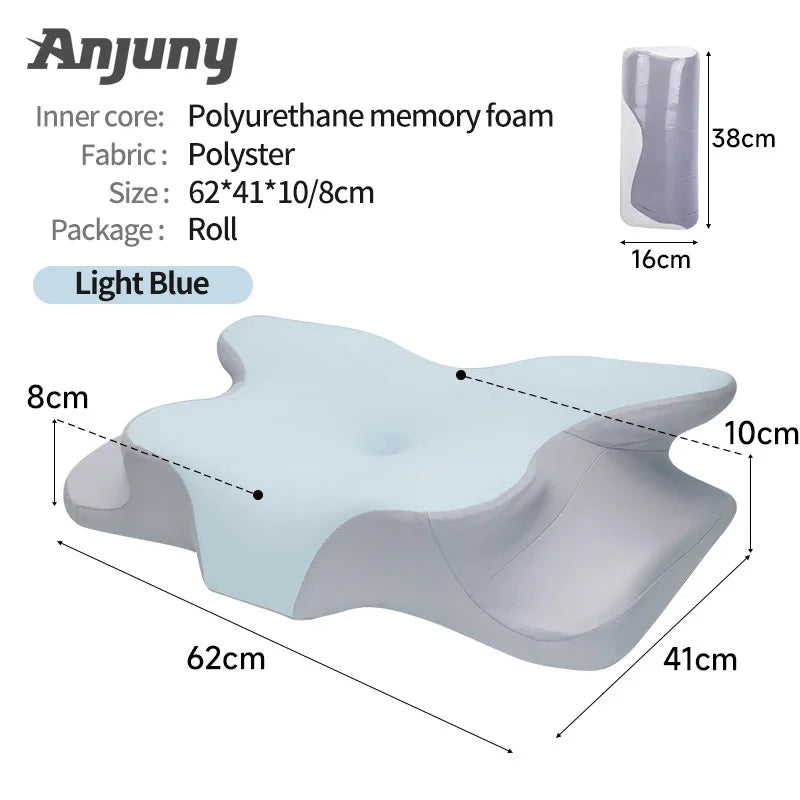 Butterfly Sleep Pillow with arm rest for back and side sleepers