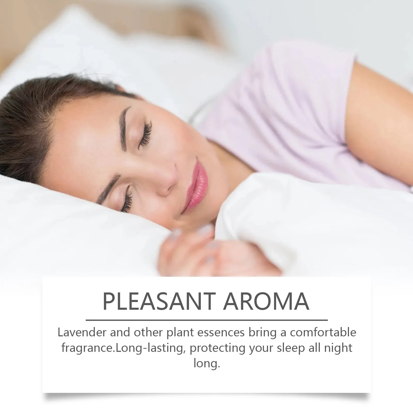 Sleep patch contains pleasant aroma of Lavender and other plant essences, to bring comfortable sleep throughout.
