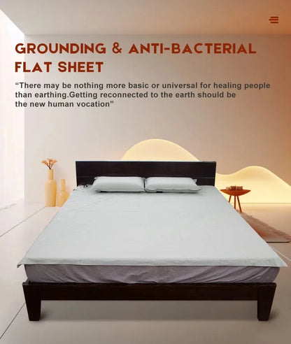 Grounding Earthing Sleep Well Bedsheet helps reconnect to earth for healing and better sleep. 