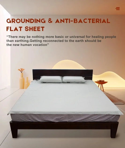Grounding Earthing Sleep Well Bedsheet helps reconnect to earth for healing and better sleep. 