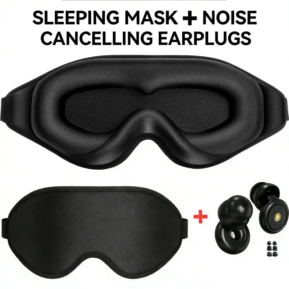 Bundle offer : Sleep Eye Mask + FREE Noise Cancelling Earplugs
