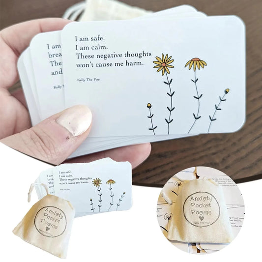 Free your anxiety with these inspiring pocket poems.
