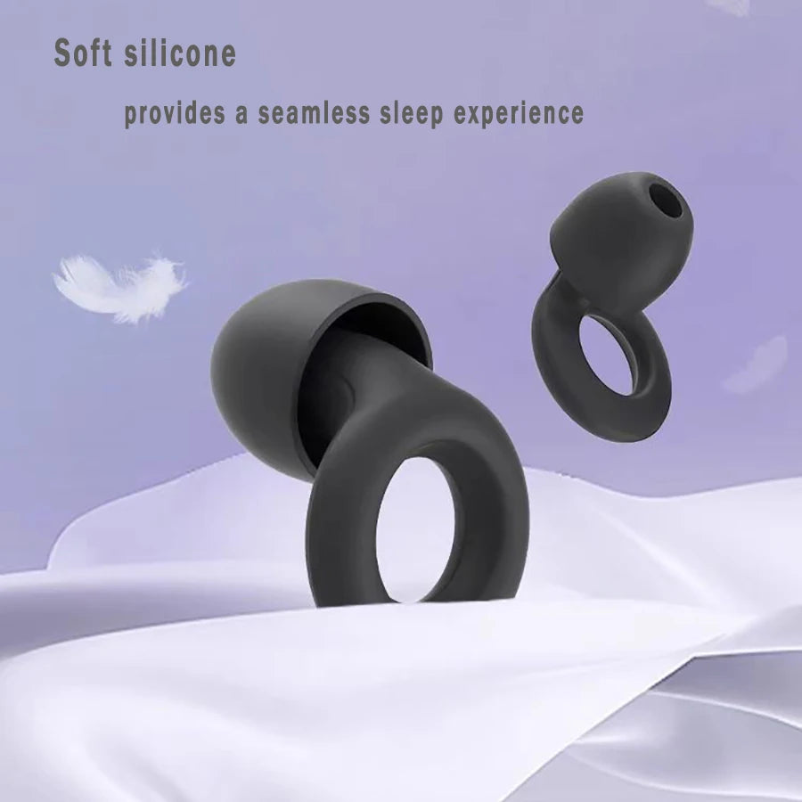 Noise reduction earbuds uses soft silicone.