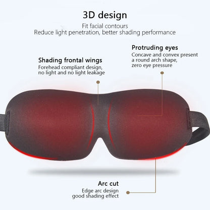 Sleeping eye mask that fits facial contour, protruding eyelash. Wear it comfortably.