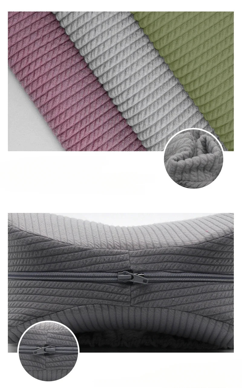 Close up view of the premium fabric and zipper used. 