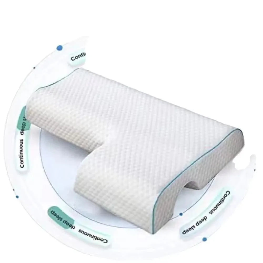 Ergonomic pillow on a white background