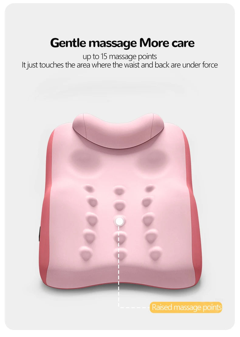 Gentle massage points on the acid reflux pillow. 15 massage points. 