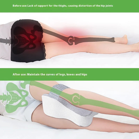 Post operation lack of support for thighs, use the leg pillow for better leg support and better sleep.