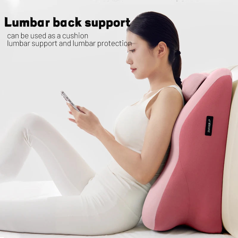 Acid reflux pillow serve as lumbar back support when seated.