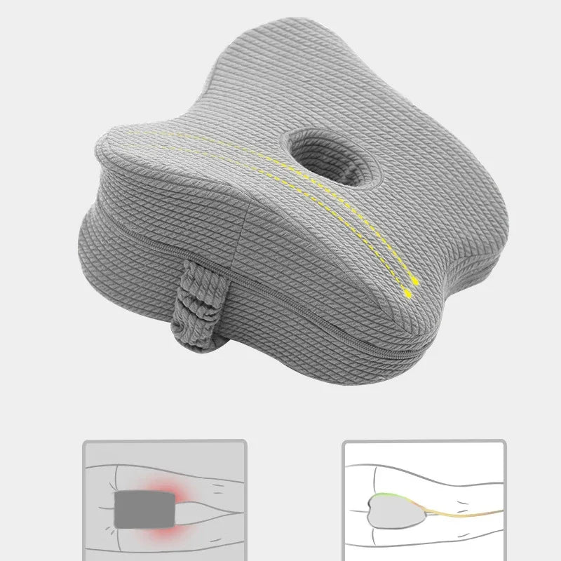 Downward tilt design of the Leg pillow gives a better leg support than the block designed pillow. 