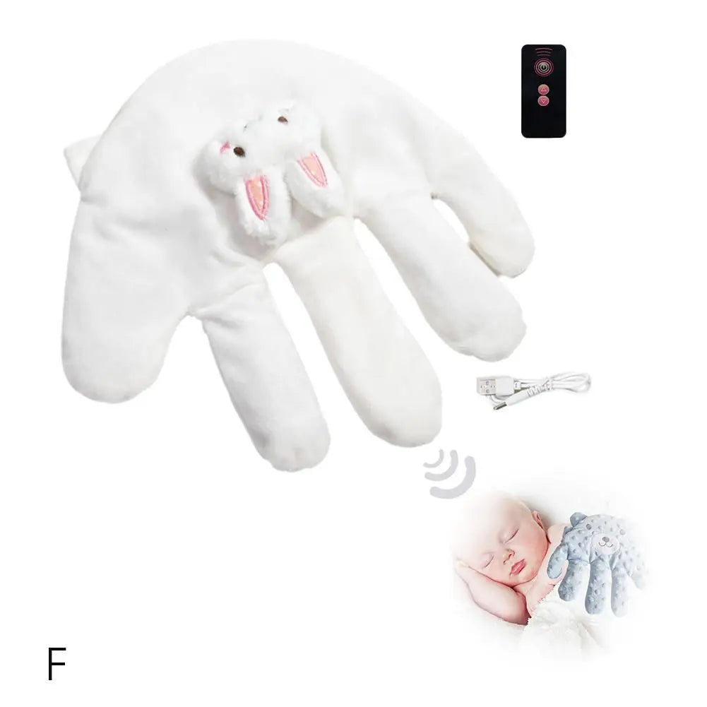 Automatic electric hand-clapper white rabbit colour.