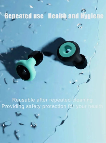 Sleep Noise Reduction Earplug Soft Silicone, also for work and sports use