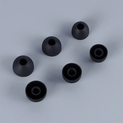 3 different sizes for the noise cancelling ear buds.