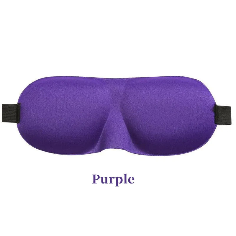 Purple sleeping eye mask.