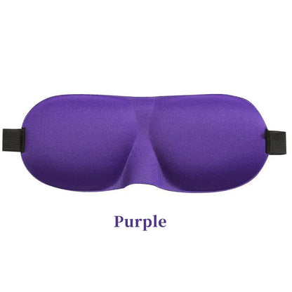 Purple sleeping eye mask.