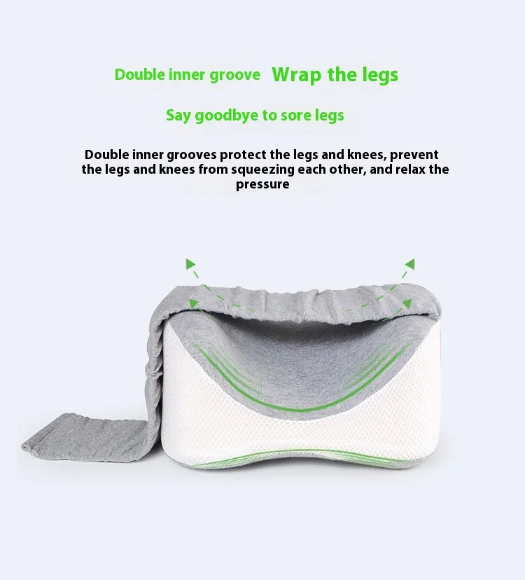 Leg pillow contain double inner groove to support the leg. 