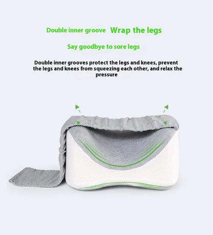 Leg pillow contain double inner groove to support the leg. 