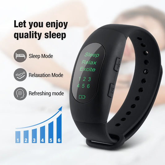 CES sleep wristband with 3 different modes - sleep , relax,  refresh.