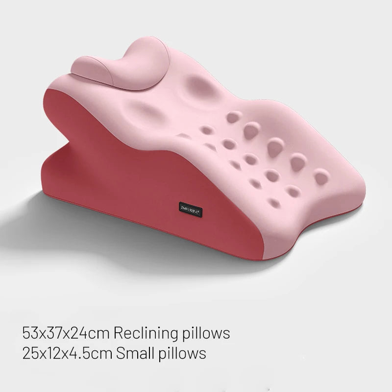 Pink acid reflux pillow.