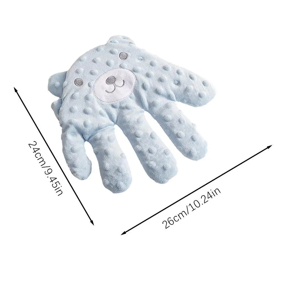 Automatic electric hand-clapper blue colour with dimensions.
