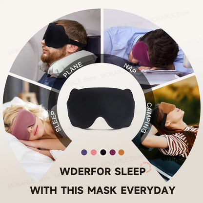 Sleeping eye mask can be used during travel, camping,  like plane, nap, and camping and home use.